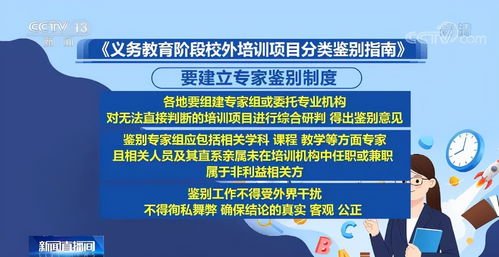 义务教育阶段校外培训项目分类鉴别指南 教育咨询服务解析